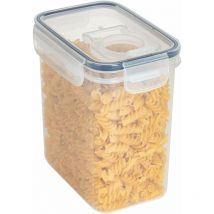 Caja de almacenamiento de cocina de 1,6 l, conservación con tapa, almacenamiento hermético y organización para almacenar granos, pastas, harina