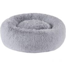 Lycxames - Cojín para Gatos o Perros Pequeños Cesta Sofá Cama Redondo Felpa Cómodo para que las Mascotas duerman en el Interior en Invierno (110 cm