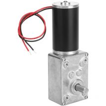 Aiducho - lycxames dc 12 v 30 U/min Getriebemotor, hohe Torsionsgeschwindigkeit, elektrische Getriebeuntersetzung, umkehrbare Schnecke, 8 mm Welle,