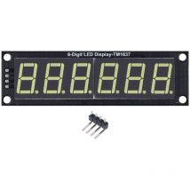 Digitalanzeigeröhre, LED-Segmentanzeigemodul, 0,56 Zoll, 6 Ziffern, 7 Segmente, Tm1637, LED-Anzeigeröhre, Digitalanzeige-Steuermodulröhre mit gelbem