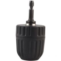 LYCXAMES Schnellspannbohrfutter, 3/824UNF 0,810 mm Schnellspannbohrfutter-Clip mit 1/4-Zoll-Sechskantschaft-Adapter für Rundschaftbohrer