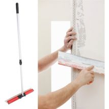 Trockenbau-Abschäumklingen-Set, Drywall Tools Skimming Blade mit Verlängerungsgriff und Aufbewahrungsbox aus Aluminium Edelstahl für den Bau Profis