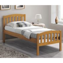 Lyon Oak Wooden Kids Bed Single