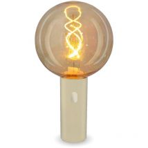 Edy G125 Bombilla Beige Recargable Con Batería. Luz Cálida