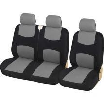 Treetalk - m 2+1 Housses de siège de voiture Housses de protection pour bus/fourgonnette/camion y (Couleur : Gris)
