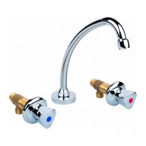 Rei Tregi - Mélangeur évier 3 trous bec 200 mm