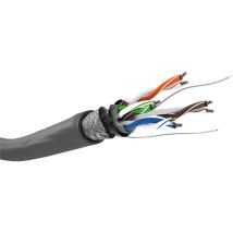 Câble Réseau Cat 5e, Sf/utp, Gris, Mélange De Cuivre Cca Pour Applications Soho, Awg 24/1 (solid), Pvc. Longueur De Câble 100 M