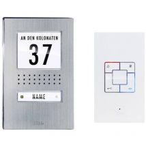 M-e Modern-electronics - adv 1141 Vistadoor Interphone filaire Set complet acier inoxydable, blanc R532821