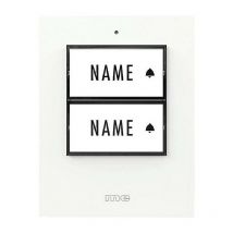 M-e Modern-electronics - 41357 Sonnette sans fil Emetteur éclairée, avec porte-nom X915542