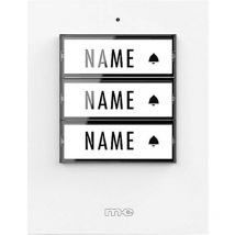 M-e Modern-electronics - 41358 Sonnette sans fil Emetteur éclairée, avec porte-nom