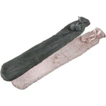 Mhome - Bouillotte Longue Caoutchouc 1.9l Housse Aspect Fourrure