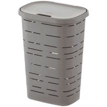 M-HOME - Coffre à linge signature 55l gris