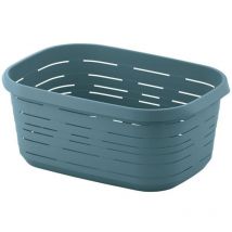 M-HOME - Panier à linge 48l signature bleu ciel