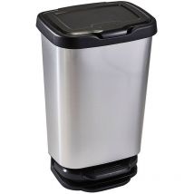 Poubelle à pédale 40lt avec fermeture coussinée 63,5x39x29cm mondex.