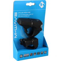 Fahrradleuchten-Set M-wave Atlas K10 usb Akku