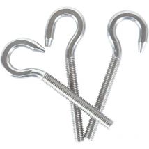 Galozzoit - M10 304 vis à anneau en acier inoxydable avec vis à tête ronde Crochet à vis à tête ronde 5pcs