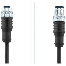 Escha - 8044054 Sensor-/Aktor-Steckverbinder, konfektioniert M12 Stecker, gerade, Buchse, gerade 5.00