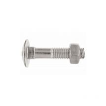 M12X70) tornillo con cabeza redonda con cuello cuadrado y tuerca hexagonal. cincado(und) Index