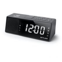 Schwarzer doppelradiowecker - Muse - m172bt