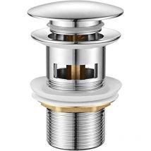 M20502 vidage Salle de Bain, Bonde de Lavabo Pop Up, Noyau de cuivre, Argent
