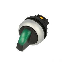 M22-WLK-G Y7-216816 moeller illuminated selector switch actuator, rmq titan, thumb grip, 2 positions, green Eaton