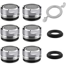 M24 Wasserhahnbelüfter, 6er-pack Wassersparende Wasserhahnbelüfter Mit Edelstahl- Und Abs-filter
