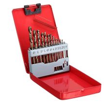 Kingso - M35 ensemble de forets au cobalt en acier à grande vitesse embouts torsadés boitier métallique métrique pour le percage du bois en acier
