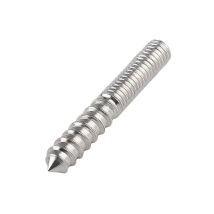M6 Cintre Boulons Longueur 2-3/8'(60mm) Double Tête Boulons Autotaraudeuse Vis 6mm Bois Joint Meubles Jambes 8Pcs((M660))