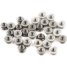 M6 Flange Nuts 304 Stainless Steel Hex Flange Nut (30pcs)