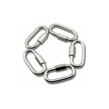 M6 Maillon Rapide en Acier Inoxydable d Forme Mousqueton Maillons de Chaîne , 5pcs