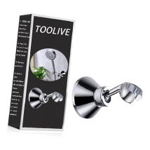Adjustable abs Replacement Hand Shower Rail Head Slider Clamp Holder Bracket, Chrome Plated