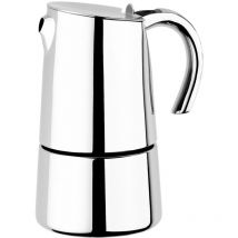 BRA, Caffettiera Bella in acciaio Inox 18/10, 10 tazze