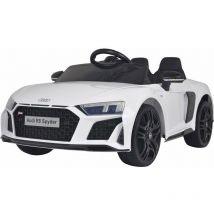 Macchina Elettrica per Bambini 12V con Licenza Audi R8 Spyder Bianca