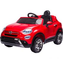 Macchina Elettrica per Bambini 12V con Licenza Fiat 500X Rossa