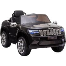 Macchina Elettrica per Bambini 12V con Licenza Jeep Grand Cherokee Nera