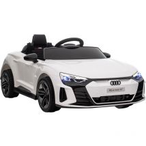Macchina Elettrica per Bambini Licenza Audi rs con Telecomando Bianca e Nero