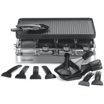 Macchina per raclette 8 persone 1200w + grill + pancake - rac.indus-8 Naturamix