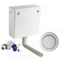 Wirquin - Macdee Pneu Compact Pneumatic Concealed wc Toilet Cistern Single CPL41CP-AG