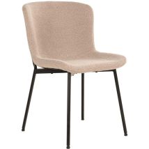 Maceda Esszimmerstuhl bouclé beige.