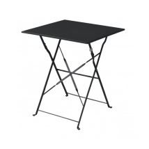 Quadratischer Gartentisch 60x60 cm aus anthrazitfarbenem Eisen - Macerata