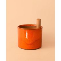 Maceta Autorriego Naranja Terracota Esmaltada Pur Plant