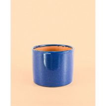 Pur Plant - Maceta Azul Marino Esmaltada m Maceta Terracota