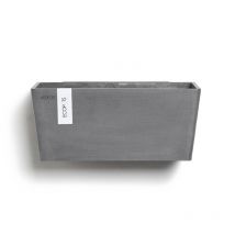 Maceta colgante Manhattan Wall m Gris - 35 x 17,2 x h. 15 cm - 5,6 l Ecopots