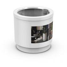 Plastiken - Maceta con autorriego hidrojardinera color blanco d 18 x 17 cm