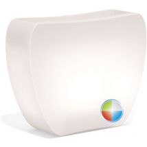 Tekcnoplast - Vaso luminoso lampada giardino da esterno 57x31 h 80 mod. Heart Led Led Multicolor Batteria Solare