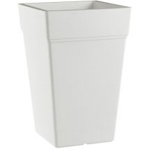 Teraplast - Maceta cuadrada blanco 38x38 cm h 65 mod. Stalk