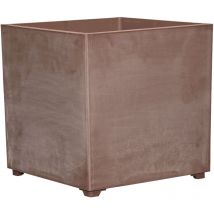 Artplast - Maceta cúbica 40x40cm sin agujeros terracota