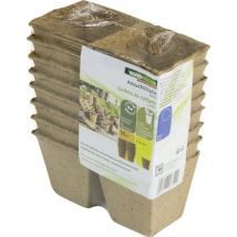 Maceta de cultivo cuadrada de 8 cm 16 uds