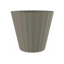 Maceta doric ø26x23cm color taupe