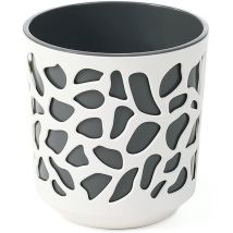 Maceta duet 250 mCrema y Antracita